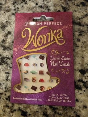 Salon Perfect Wonka Limited Edition Purple Nail Decals